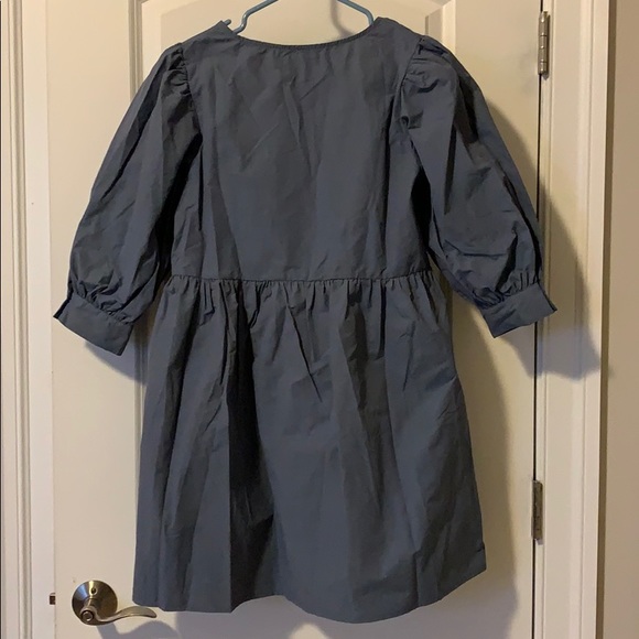 Tuckernuck Slate Blue Taffeta Lizzie Dress - Picture 3 of 4